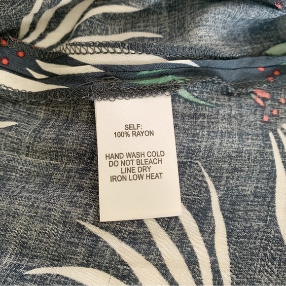 Lulu's Blue Floral Trancoso Side Slit Maxi Skirt XS - Picture 12 of 13